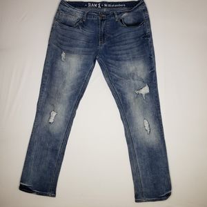 Vintage Inspired Distressed Jeans